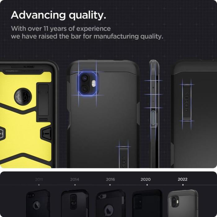 UTGATT - Spigen Galaxy Xcover 6 Pro Skal Tough Armor - Svart