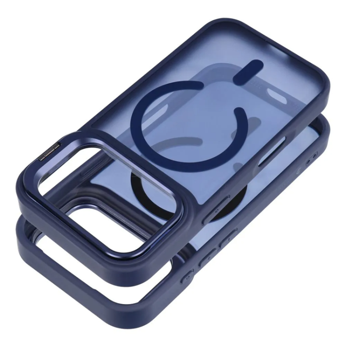 Forcell - Forcell Mobilskal För iPhone 17 Pro Magsafe Shadow Stand - Marinblå