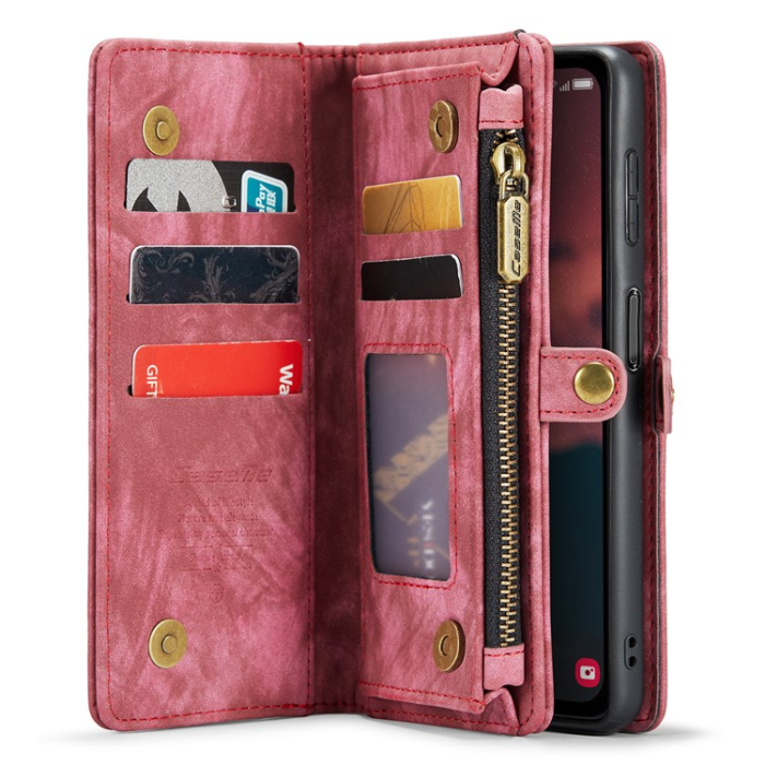 Caseme - Caseme Galaxy A34 5G Plånboksfodral Detachable - Röd