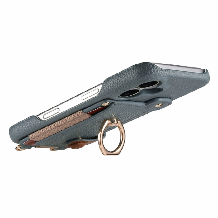 A-One Brand - Google Pixel 10/10 Pro Mobilskal med Korthållare Ring Kickstand - Sky Blå