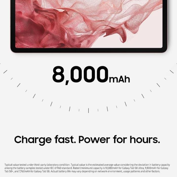 UTGATT - Samsung Galaxy Tab S8 Wi-Fi 256GB 8GB RAM - Grafit