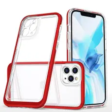 OEM - iPhone 11 Pro Skal Clear 3in1 - R&ouml;d