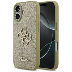 Guess - Guess iPhone 17 Mobilskal Fixed Glitter Big 4G - Guld
