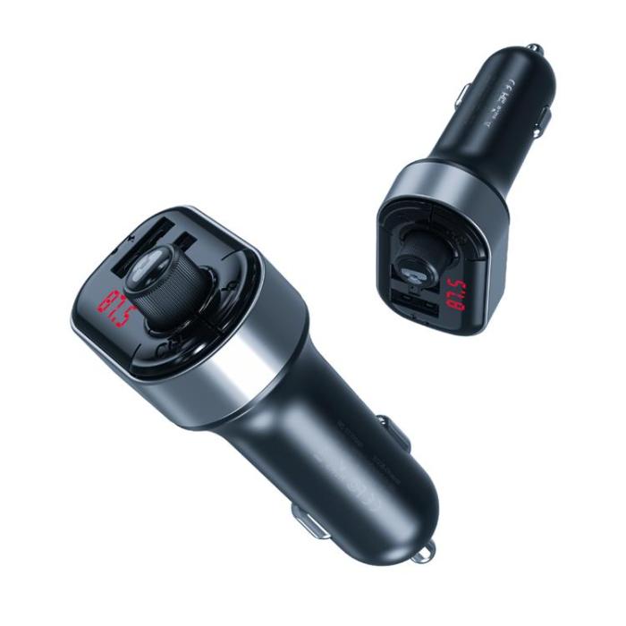 XO - XO FM-Sändare Bluetooth MP3 Med Billadare 3.1A BCC10 - Svart