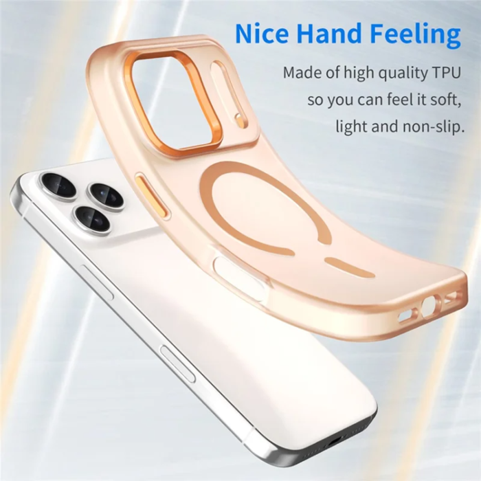 A-One Brand - iPhone 17 Pro Max Mobilskal MagSafe Matte Translucent - Orange