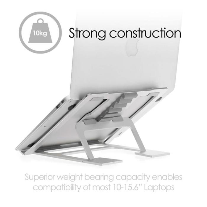 Desire2 - Desire2 Laptopställ Supreme Lite Portable 6 olika höjder - Silver