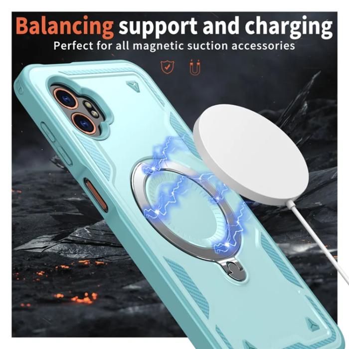 A-One Brand - Galaxy XCover 7 Pro Mobilskal Magsafe Kickstand - BabyBlå