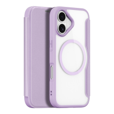Dux Ducis - Dux Ducis iPhone 17 Plånboksfodral MagSafe Skin X Pro - Lila Rosa