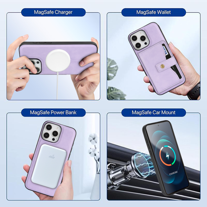 A-One Brand - iPhone 16 Pro Mobilskal MagSafe Detachable Korthållare