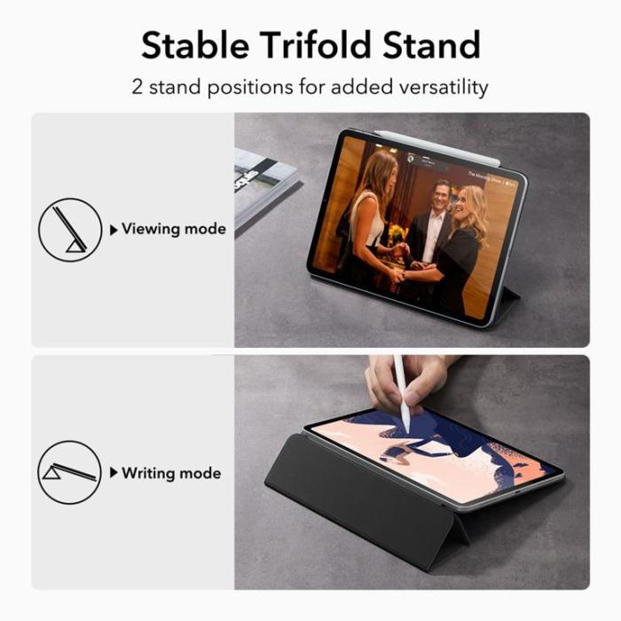 UTGATT1 - ESR iPad Pro 12.9 (2022/2021/2020) Fodral Rebound Magnetic - Rugged Svart