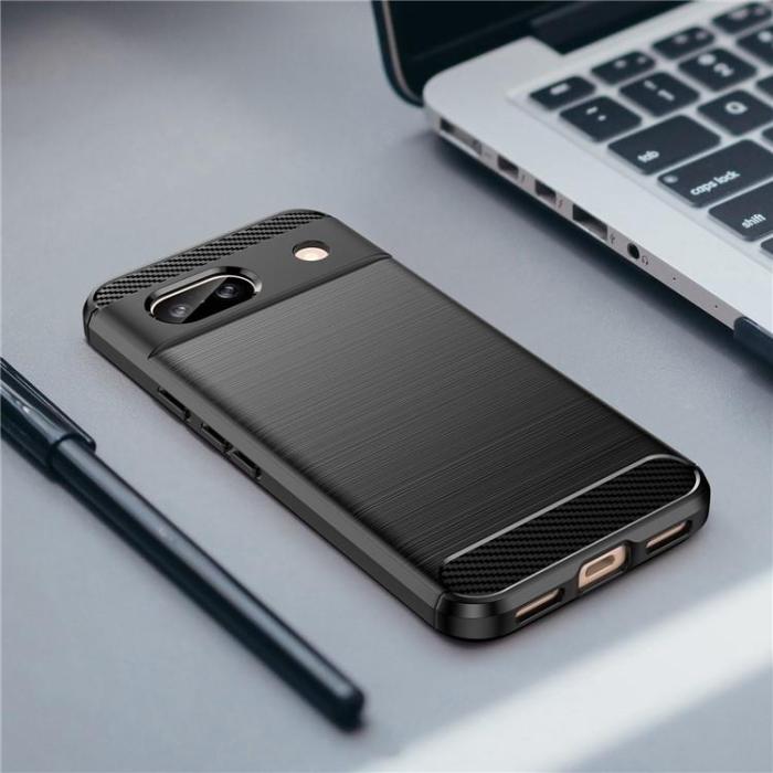 A-One Brand - Google Pixel 8A Mobilskal Carbon Fiber - Svart