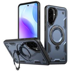 N/A - Mobilskal till Samsung Galaxy A36 5G Plast Milit&auml;rskydd Kickstand - Bl&aring;