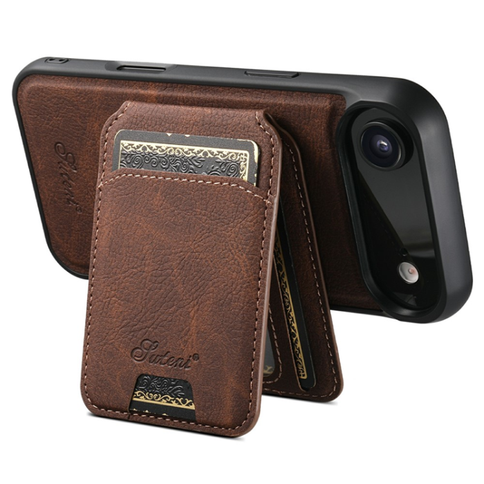 SUTENI - SUTENI iPhone 17 Air Mobilskal MagSafe Kickstand H16 - Brun