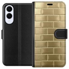 iSecrets - Pl&aring;nboksfodral till Samsung Galaxy S25 Edge med Gyllene Murstenar