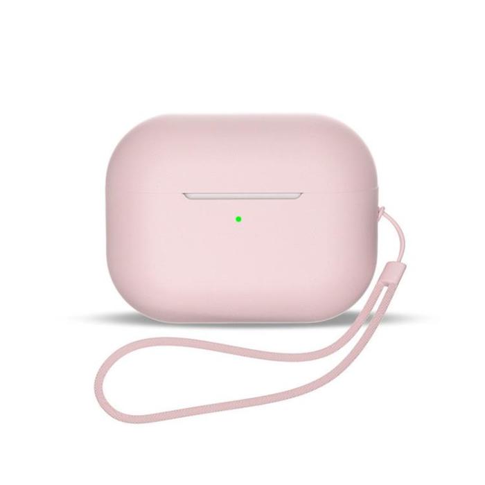 OEM - AirPods 1/2 Skal Silikon med Handledsrem - Rosa
