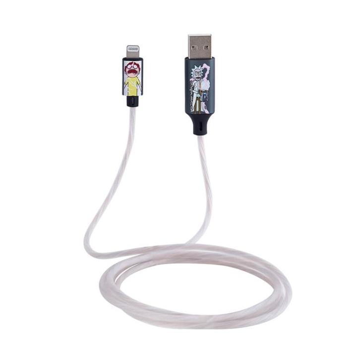 RICK&MORTY - Rick&Morty USB A Till Lightning Kabel (1.2m) Shock