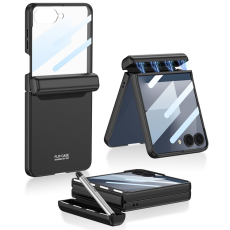 GKK - GKK Galaxy Z Flip 7 Mobilskal med Penna och Skärmskydd - Svart