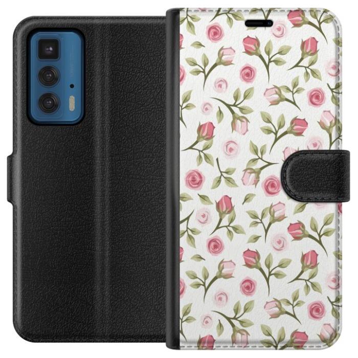 iSecrets - Plånboksfodral till Motorola Edge 20 Pro med Blommigt