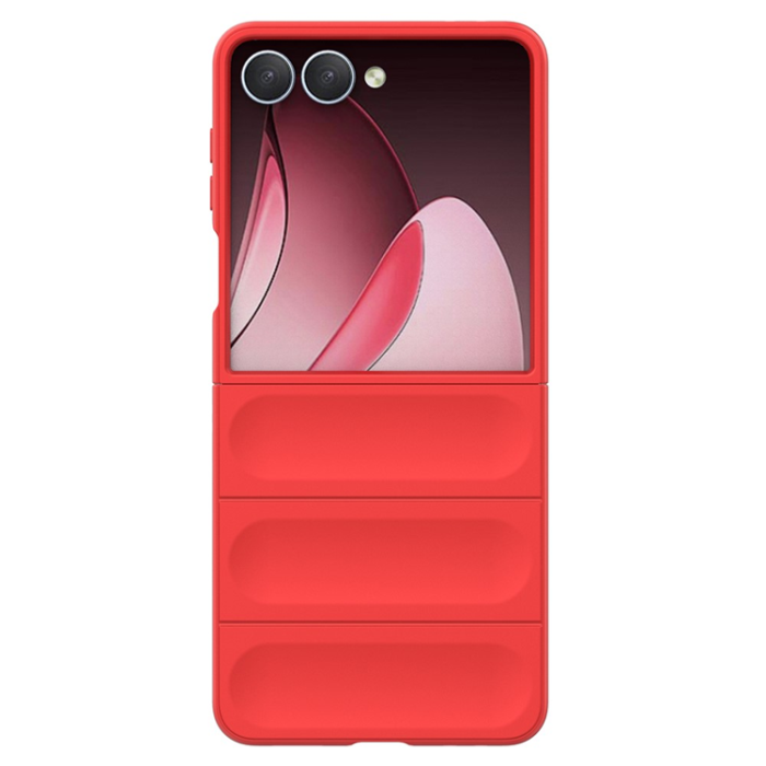 A-One Brand - Galaxy Z Flip 7 Mobilskal Anti-Drop TPU Rugged - Röd