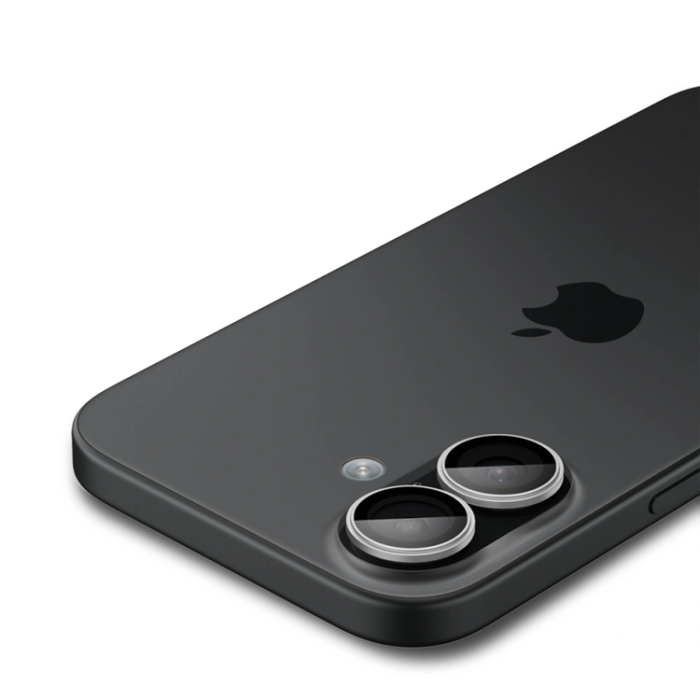 Spigen - [2-pack] Spigen iPhone 17 Härdat Glas Kameraskydd EZ Fit - Lila