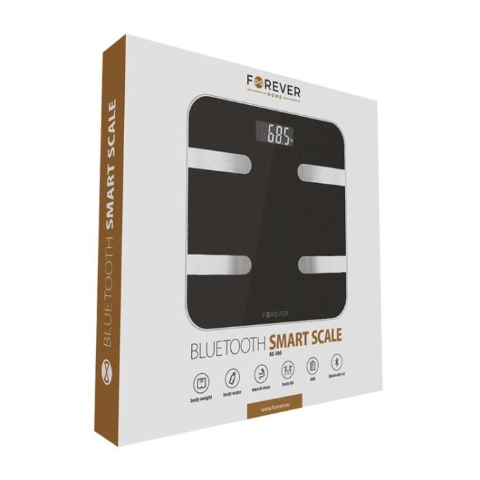 Forever - Forever Analytisk Bluetooth-Våg AS-100 - Svart