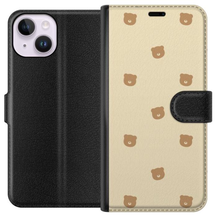 iSecrets - Plånboksfodral till Apple iPhone 15 med Björnmönster