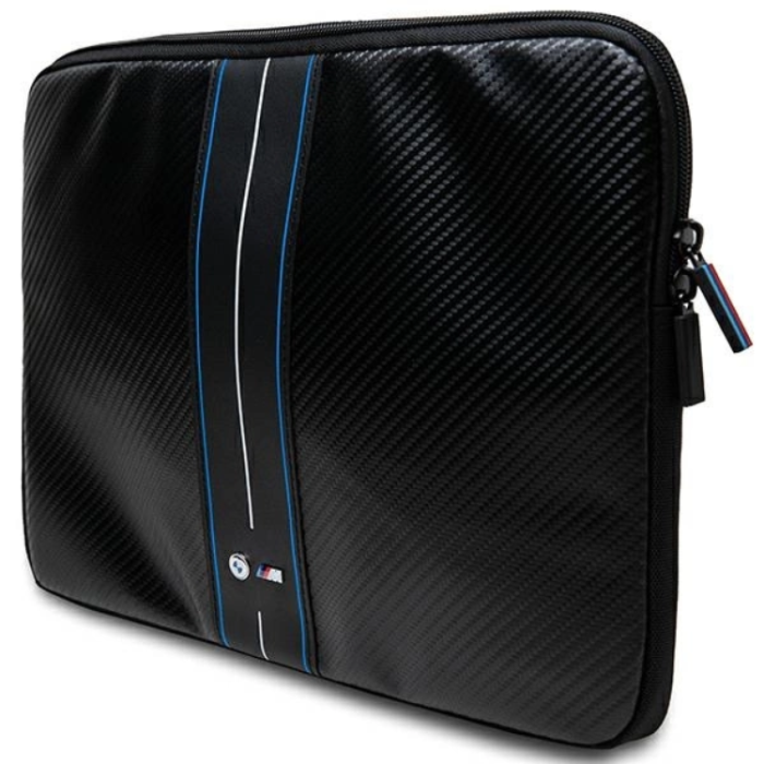 BMW - BMW Datorfodral 16'' Carbon & Blå Stripe - Svart