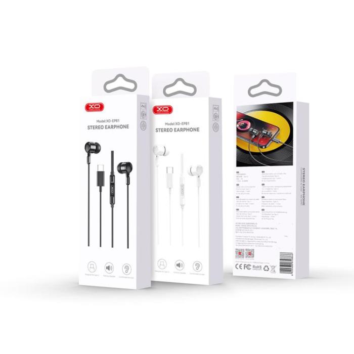 XO - XO In-Ear Trådbundna Hörlurar USB-C EP81 - Vit
