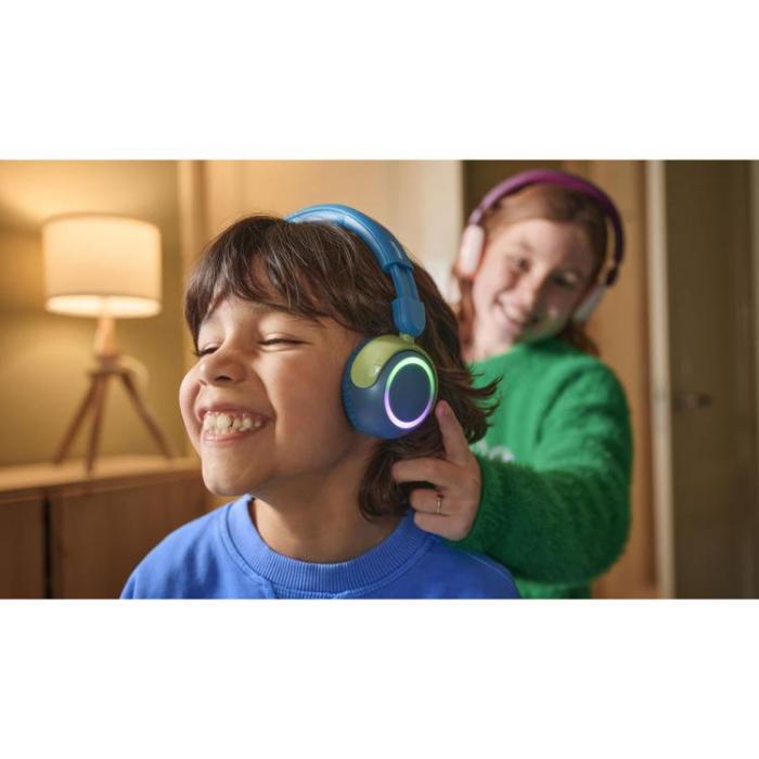 Philips - PHILIPS On-Ear Hörlurar Bluetooth Barn Volymbegränsning - Blå