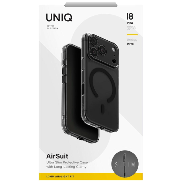 UNIQ - Uniq Mobilskal för iPhone 18 Pro Max/17 Pro Max MagSafe Airsuit - Svart