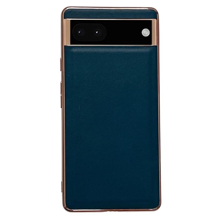 OEM - Google Pixel 7 Skal Äkta Läder Electroplating - Grön