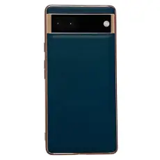 OEM - Google Pixel 7 Skal Äkta Läder Electroplating - Grön