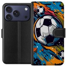 Gustaf - Pl&aring;nboksfodral till Apple iPhone 17 Pro med Fotbollar