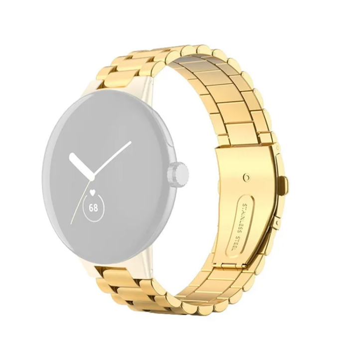 OEM - Google Pixel Watch Armband Stainless Steel - Guld