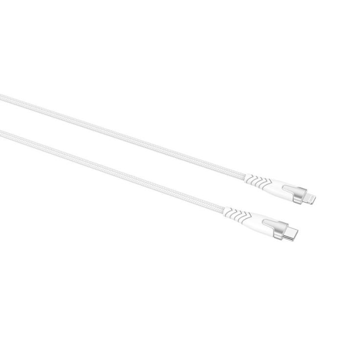 GEAR - GEAR Kevlarkabel Pro Usb-C Till Lightning Metallhölje Vit 1,5 M