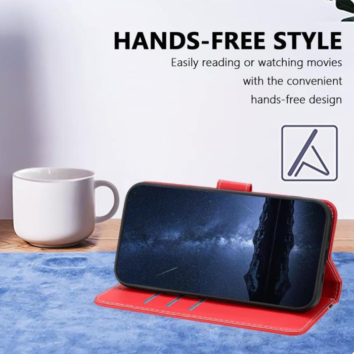 OEM - Plånboksfodral för Samsung Galaxy S26 Plus Magnetiskt Konstläder - Röd