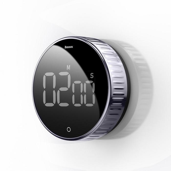 BASEUS - BASEUS Heyo Roterande Elektronisk Timer - Svart