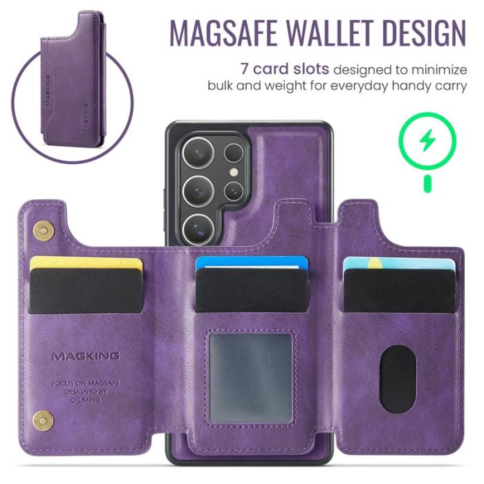 MAGKING - MAGKING Mobilskal för Samsung Galaxy S26 Ultra Magnetiskt PC + TPU - Lila