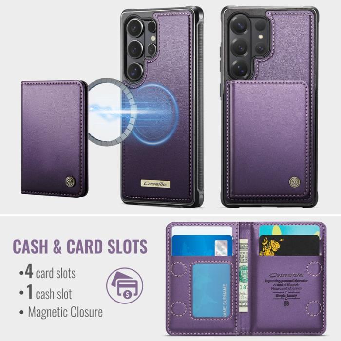Caseme - CaseMe Mobilskal för Samsung Galaxy S26 Ultra Magnetiskt PC + TPU - Lila