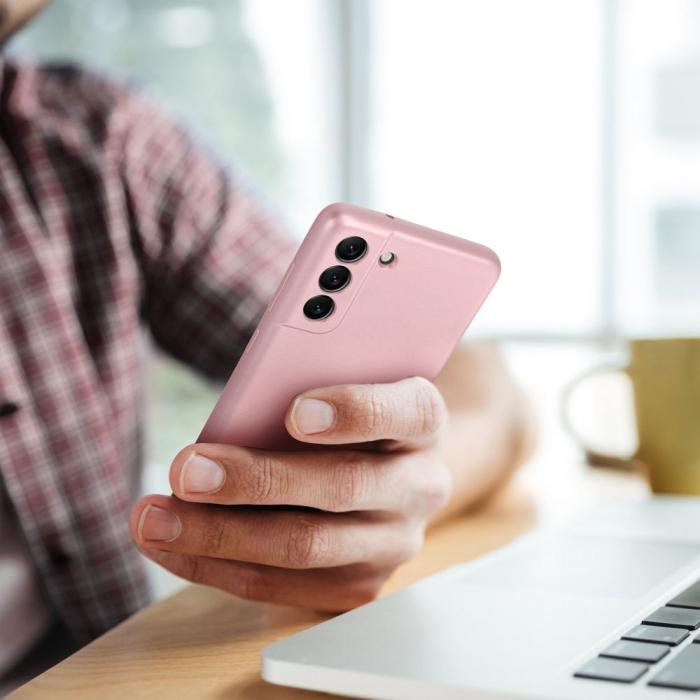 OEM - METALLIC skal för Samsung A52 5G rosa