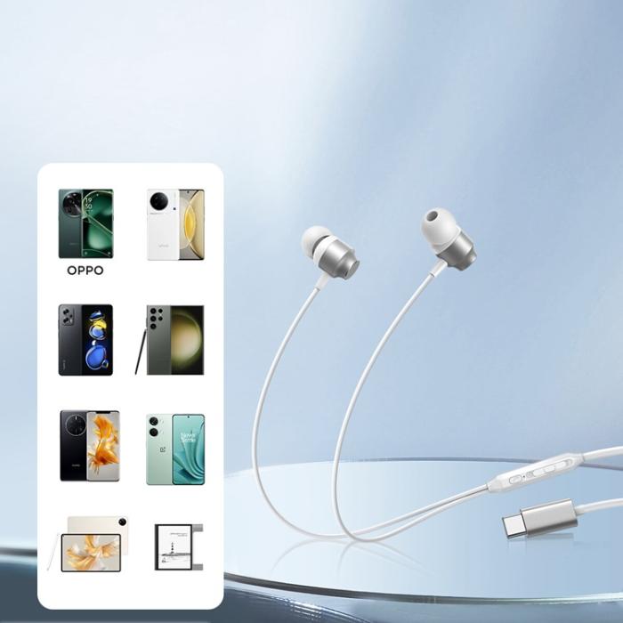 Joyroom - Joyroom In-Ear Hörlurar USB-C - Silver
