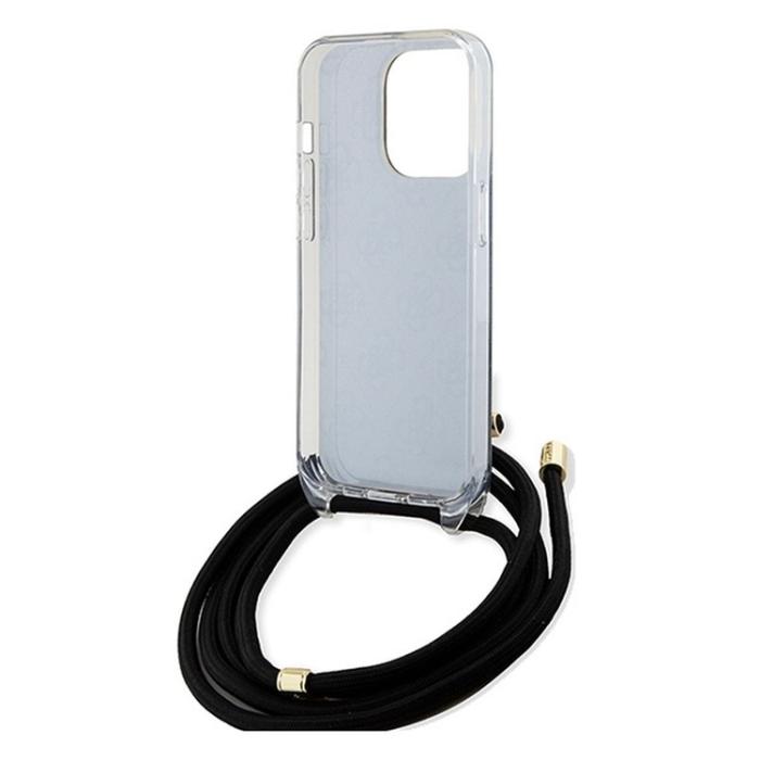 Guess - Guess iPhone 15 Pro Mobilhalsband Skal Print - Svart