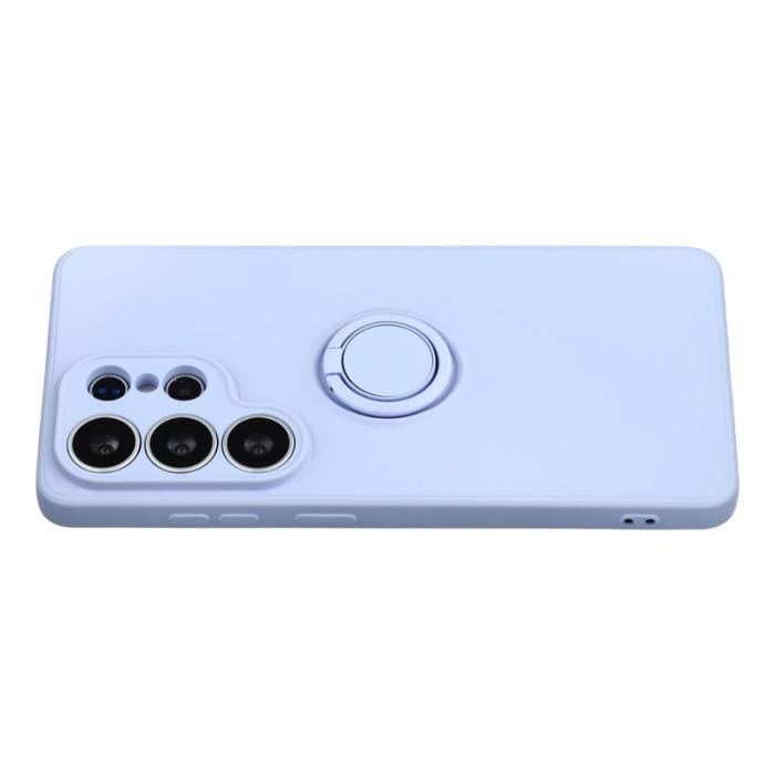 OEM - Mobilskal för Samsung Galaxy S26 Ultra Silikon med Ring Kickstand - Ljuslila