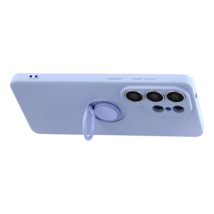 OEM - Mobilskal för Samsung Galaxy S26 Ultra Silikon med Ring Kickstand - Ljuslila
