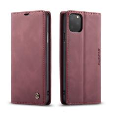 Caseme - CASEME 013 Flip Leather Pl&aring;nboksfodral f&ouml;r iPhone 11 Pro Max - Vinr&ouml;d