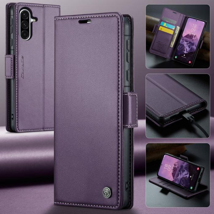 Caseme - CASEME Plånboksfodral Konstläder för Samsung Galaxy A56 5G - Lila
