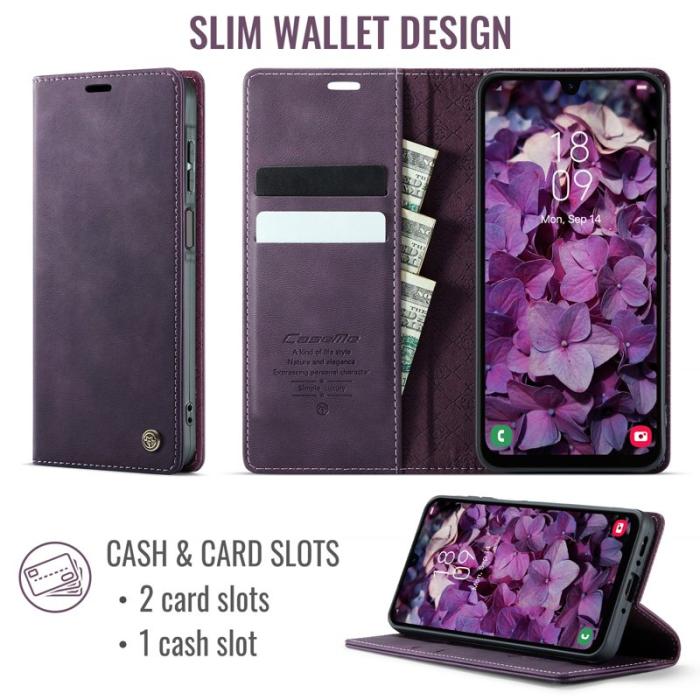 Caseme - CASEME 033 Mobilskal till Samsung Galaxy A17 5G/4G Lila RFID Blocking