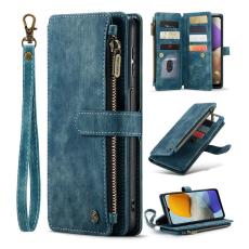 Caseme - CASEME Konstl&auml;der Pl&aring;nboksfodral f&ouml;r Samsung Galaxy A23/M23/F23 5G - Bl&aring;