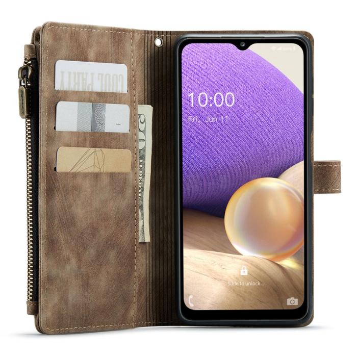 Caseme - CASEME Konstläder Plånboksfodral för Samsung Galaxy A23/M23/F23 5G - Brun