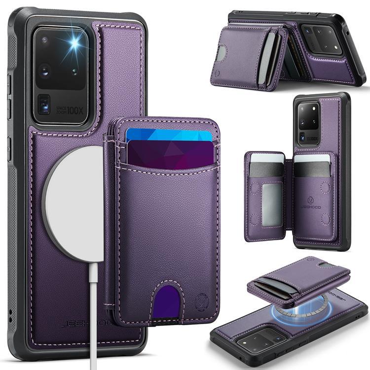 JEEHOOD Samsung Galaxy S20 Ultra Fodral KonstLäder - Lila | 2353 | AlltMobil